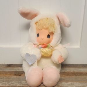 Precious Moments bunny doll with locket